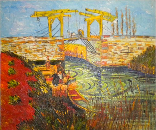 store falso d'autore Ponte di Longolois di Vincent Van Gogh